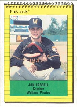 1991 ProCards #3575 Jon Farrell Front