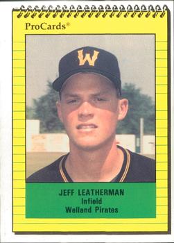 1991 ProCards #3580 Jeff Leatherman Front