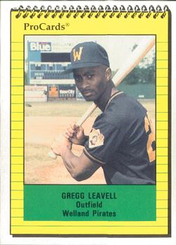 1991 ProCards #3586 Gregg Leavell Front