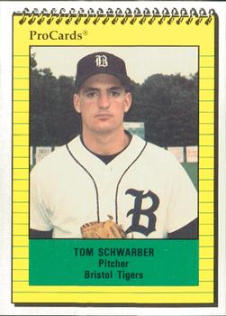 1991 ProCards #3605 Tom Schwarber Front