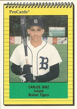 1991 ProCards #3612 Carlos Diaz Front