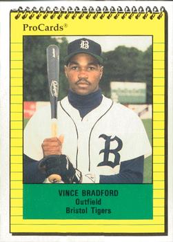 1991 ProCards #3617 Vince Bradford Front