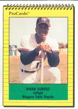 1991 ProCards #3640 Brian DuBose Front