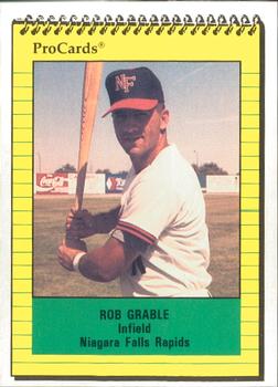 1991 ProCards #3641 Rob Grable Front