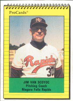 1991 ProCards #3652 Jim Van Scoyoc Front