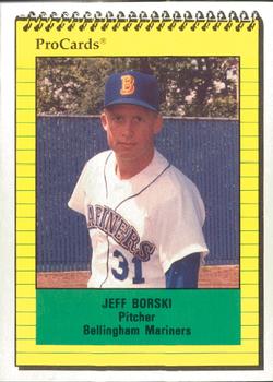 1991 ProCards #3655 Jeff Borski Front