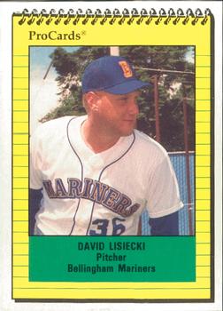 1991 ProCards #3658 David Lisiecki Front