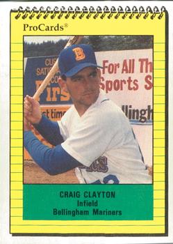 1991 ProCards #3671 Craig Clayton Front