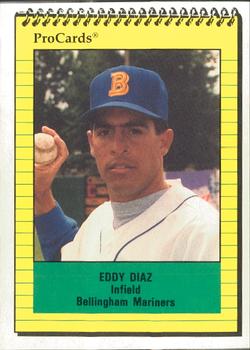 1991 ProCards #3672 Eddy Diaz Front
