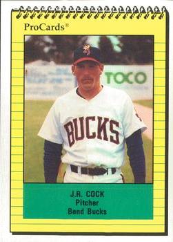 1991 ProCards #3688 J.R. Cock Front