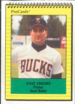 1991 ProCards #3691 Steve Goucher Front