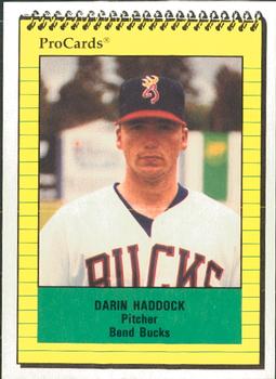 1991 ProCards #3692 Darin Haddock Front
