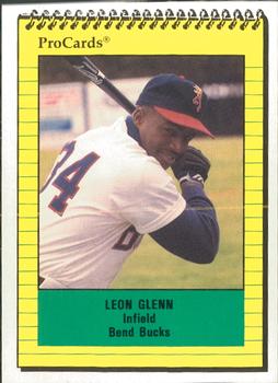 1991 ProCards #3700 Leon Glenn Front