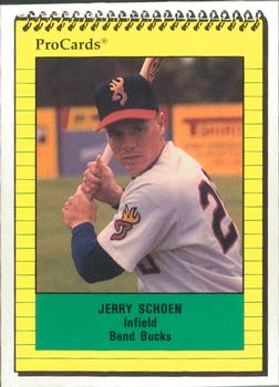 1991 ProCards #3704 Jerry Schoen Front