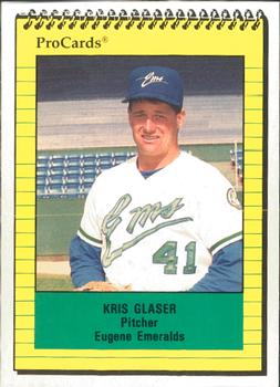 1991 ProCards #3719 Kris Glaser Front