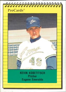 1991 ProCards #3721 Kevin Kobetitsch Front