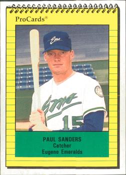 1991 ProCards #3729 Paul Sanders Front