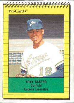 1991 ProCards #3737 Tony Castro Front