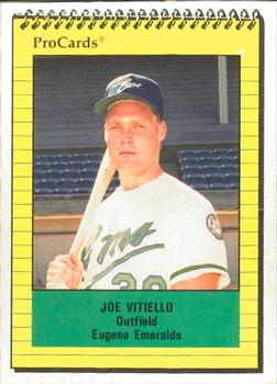 1991 ProCards #3742 Joe Vitiello Front