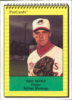 1991 ProCards #3751 Dave Reeves Front