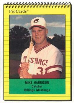 1991 ProCards #3756 Mike Harrison Front