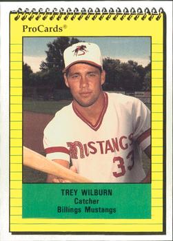 1991 ProCards #3758 Trey Wilburn Front