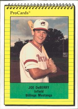 1991 ProCards #3759 Joe DeBerry Front