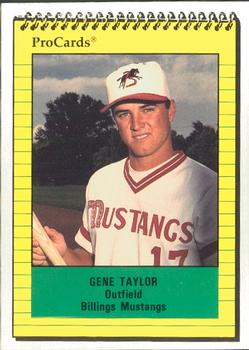 1991 ProCards #3769 Gene Taylor Front