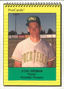 1991 ProCards #3777 Steve Grennan Front