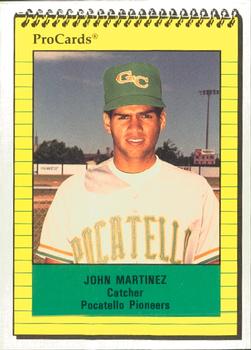 1991 ProCards #3785 John Martinez Front