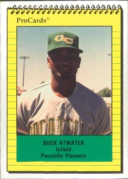 1991 ProCards #3787 Buck Atwater Front