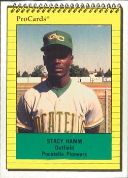 1991 ProCards #3796 Stacy Hamm Front