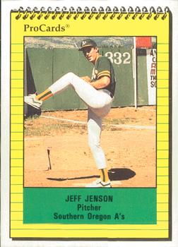 1991 ProCards #3836 Jeff Jenson Front