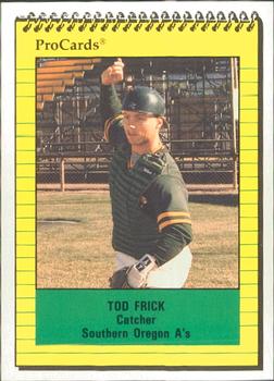 1991 ProCards #3848 Tod Frick Front