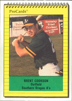 1991 ProCards #3860 Brent Cookson Front