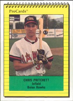 1991 ProCards #3889 Chris Pritchett Front