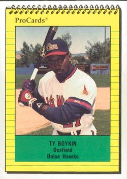 1991 ProCards #3893 Ty Boykin Front