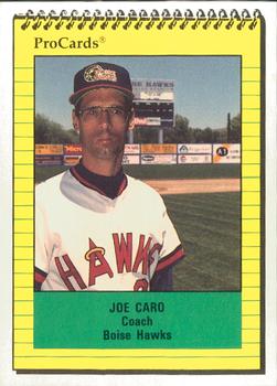 1991 ProCards #3900 Joe Caro Front
