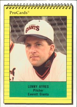 1991 ProCards #3905 Lenny Ayres Front
