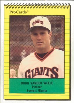 1991 ProCards #3912 Doug Vander Weele Front