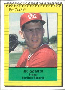 1991 ProCards #4030 Joe Castaldo Front