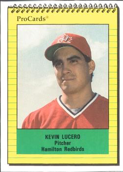 1991 ProCards #4036 Kevin Lucero Front