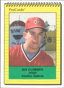 1991 ProCards #4045 Ben Ellsworth Front