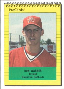 1991 ProCards #4048 Ron Warner Front