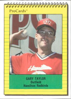1991 ProCards #4055 Gary Taylor Front