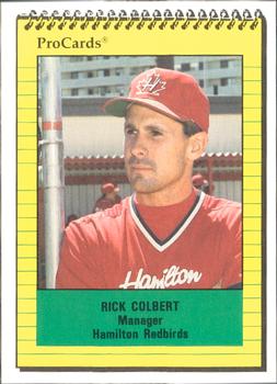 1991 ProCards #4056 Rick Colbert Front