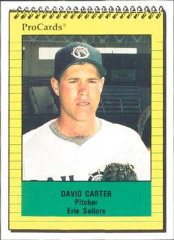 1991 ProCards #4060 David Carter Front