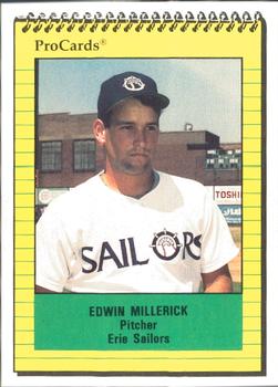 1991 ProCards #4066 Edwin Millerick Front