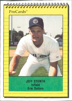 1991 ProCards #4079 Jeff Stenta Front