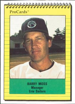 1991 ProCards #4084 Barry Moss Front